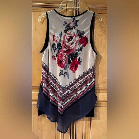 NWT A Byer Juniors Scarf Print Tank - Picture 4 of 8